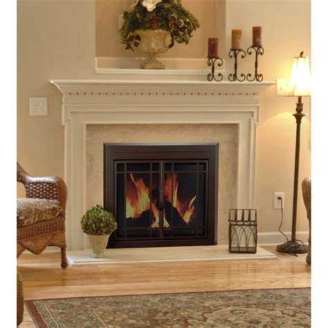 enfield prairie cabinet style steel fireplace doors|Pleasant Hearth Fenwick Fireplace Door.